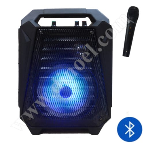 Преносим плеър RoTech, RT-50777, с микрофон, 15W, FM, USB, microSD, BТ, Black